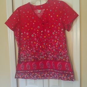 Laura Ashley scrub top